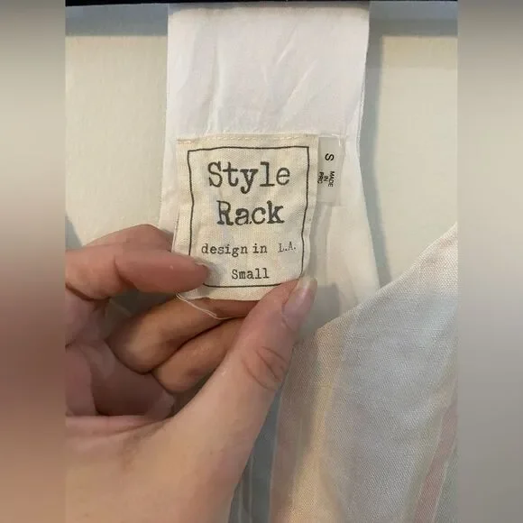 Style Rack, Pastel Stripe Tank, Size S, No Flaws, Excellent Condition - Picture 2 of 4